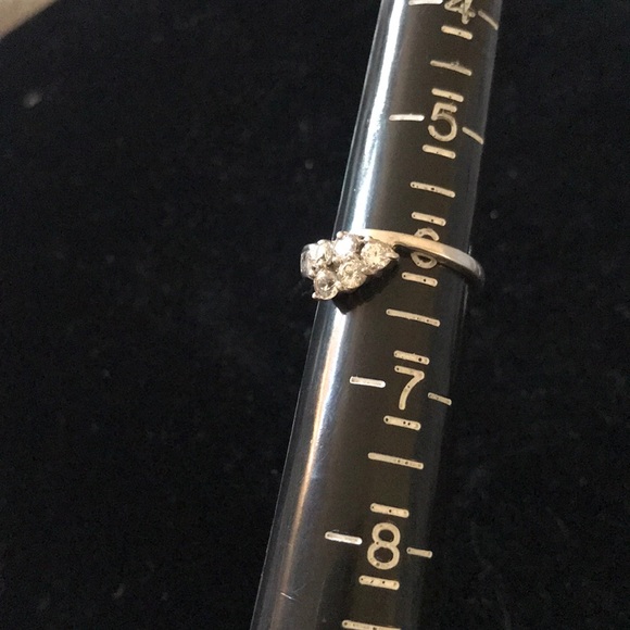 Vintage Wedding Band Set Engagement Silver 925 2pc - Picture 7 of 10